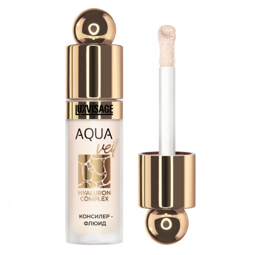 Консилер-флюид LUXVISAGE AQUA veil HYALURON COMPLEX, 101 тон